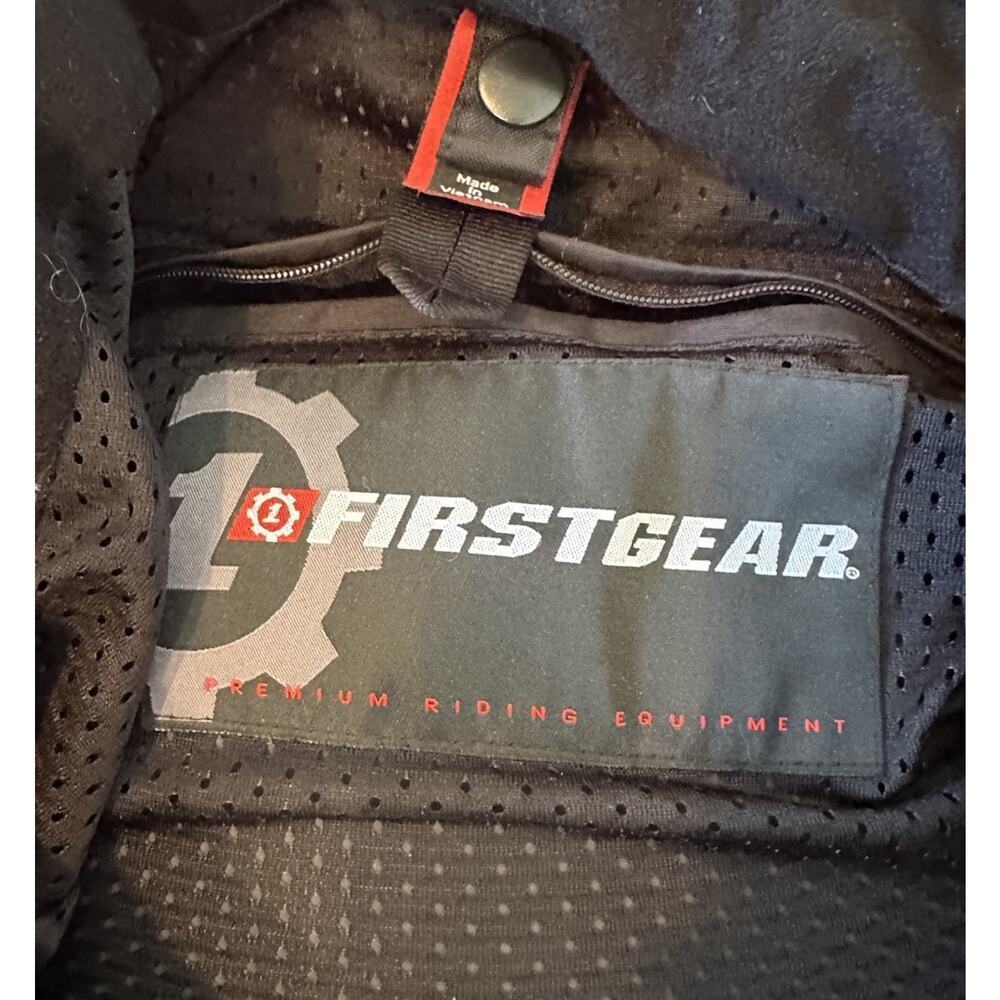 First Gear Padded Riding Jacket Size 2XL Men’s Black - Picture 3 of 9